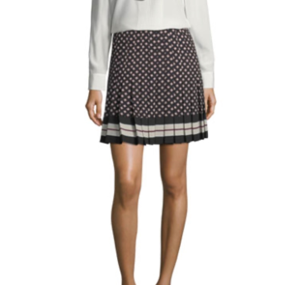 Kate Spade Diamond Pleated Mini Skirt Size 10